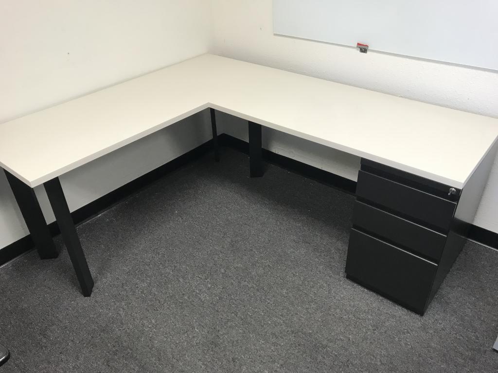 haworth l shaped desk