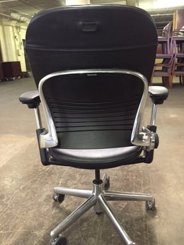 steelcase coach leather chair