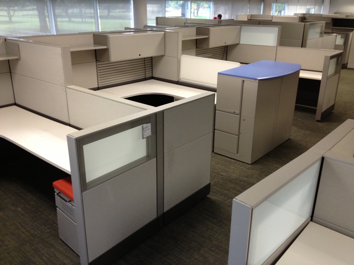 Used Office Cubicles 8x8 Ethospace Workstations Hilo At Furniture Finders