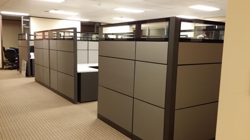 Refurbished Office Cubicles Functional Space Using Steelcase at