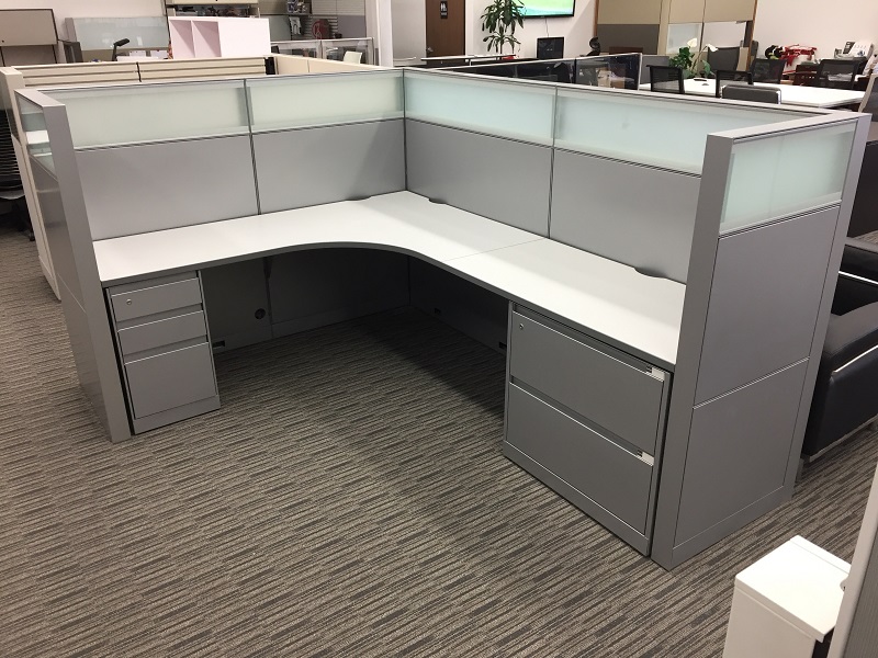 Used Office Cubicles Steelcase Answer Cubicle At Furniture Finders   44474 1 