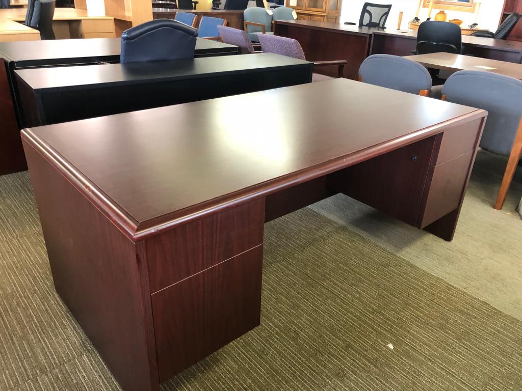 Used Office Desks : EXECUTIVE SET DESK & CREDENZA by KIMBALL at ...
