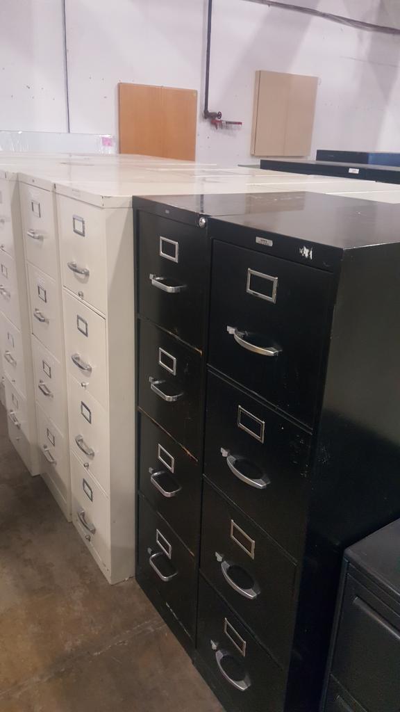 Used Office File Cabinets : Hon 4 drawer letter files at ...