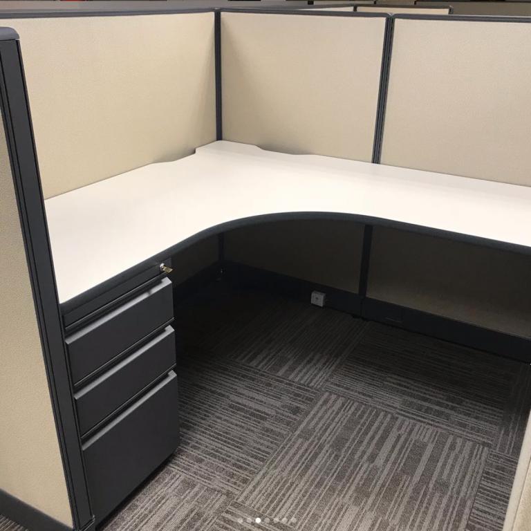 Used Office Cubicles 6 x 5 Haworth Modular Office Furniture at