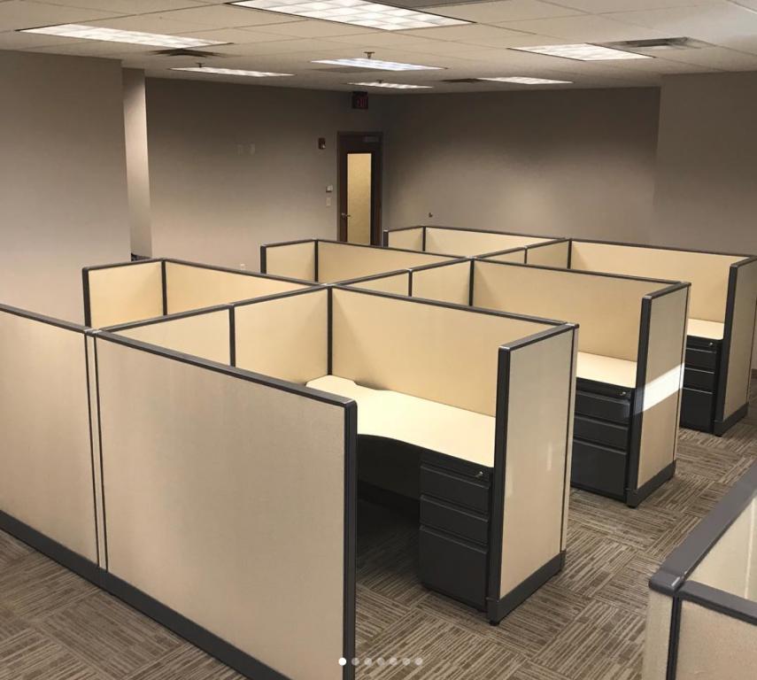 Used Office Cubicles 6 x 5 Haworth Modular Office Furniture at