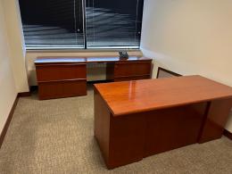 Executive Desk and Credenza Set by Geiger