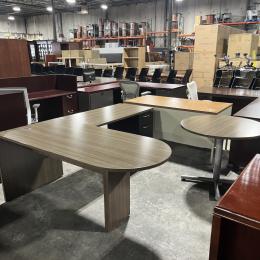 Indiana L Shaped Desk W/ Pedestal