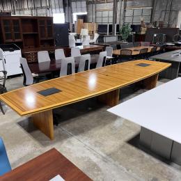 15' Honey Maple Conference Table