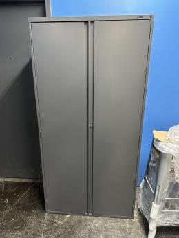 Storage Cabinet in Gray Metal Finish