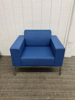 Allsteel Club Chair Blue