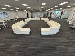 Gunlocke Artic White Modular Lounge Pieces