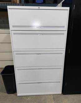 Allsteel 5-Drawer Lateral File Cabinet