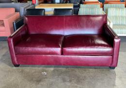 Cococo Home Boone Leather Loveseat - Oxblood