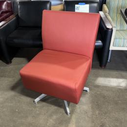 National Fringe Armless Swivel Club Chair